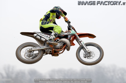 2019-02-10 Mantova - Internazionali di Motocross 01132 125cc 212 Davide Zampino